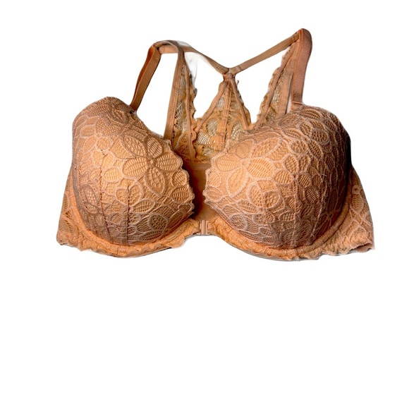 PINK Victoria's Secret Blush Lace Br , Lightly Padded , Underwire , Racerback - Picture 1 of 6